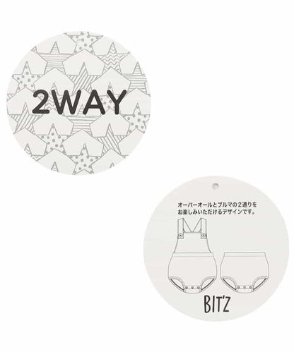 水果和蔬菜刺繡格紋2WAY短褲