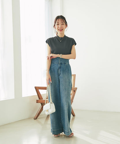 【名品・防紫外線・接觸冷感】冰涼觸感防曬高領法蘭絨衫