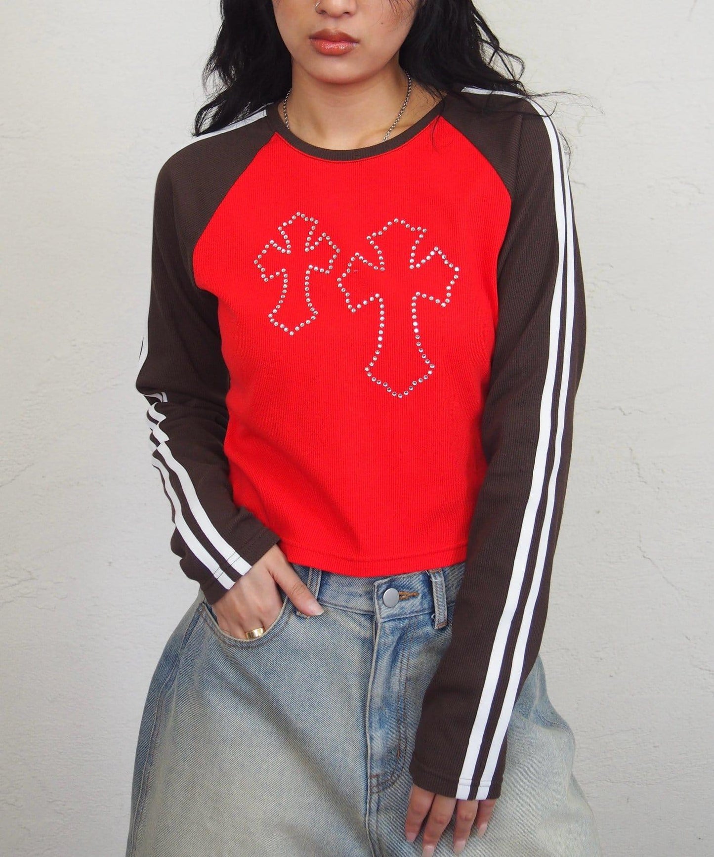 拉格朗十字領寶石上衣