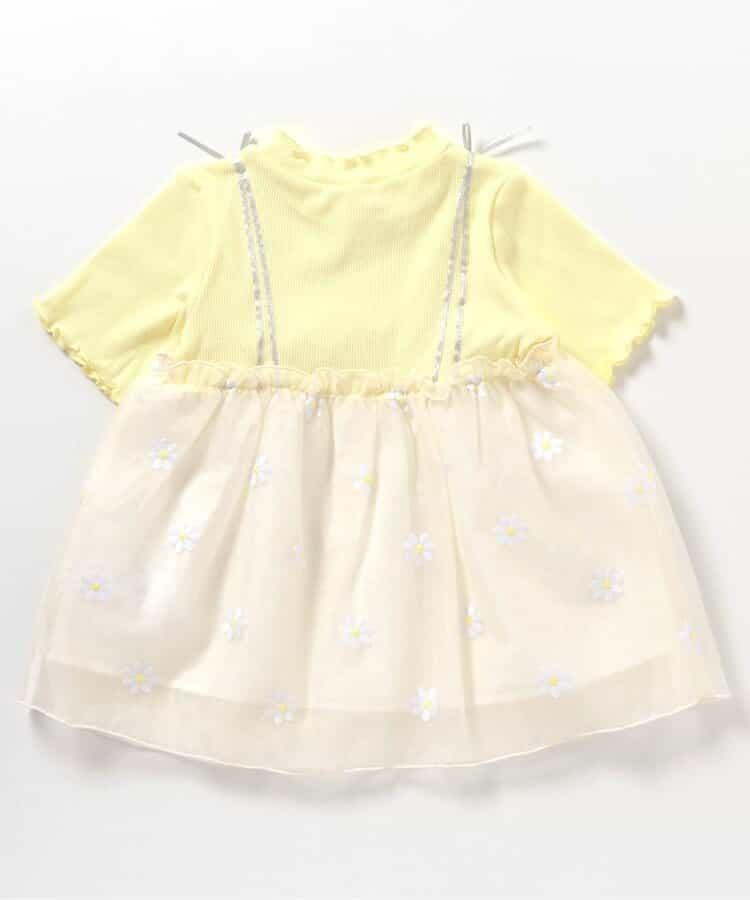 花朵刺繡拼接蕾絲上衣