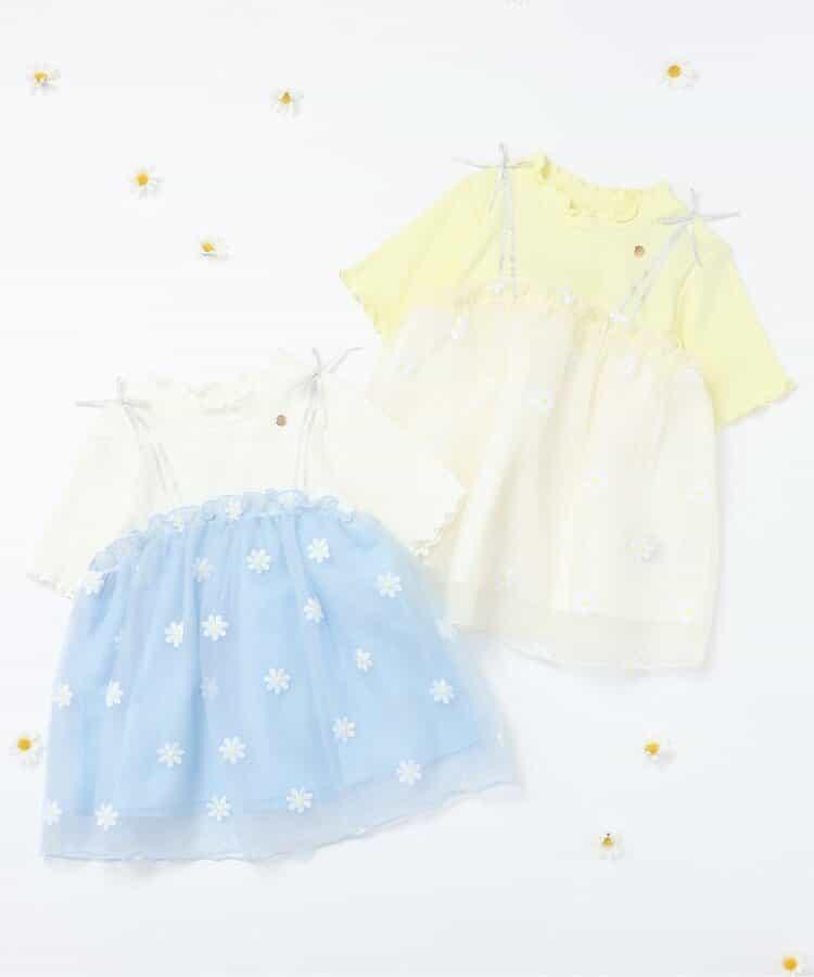 花朵刺繡拼接蕾絲上衣