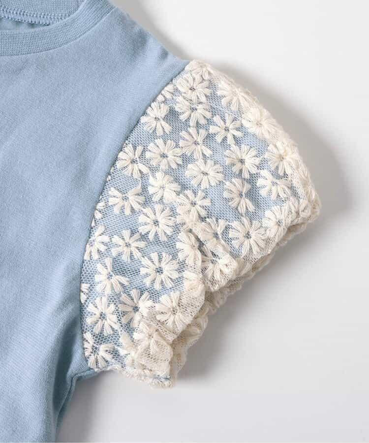 繫帶刺繡標誌T恤