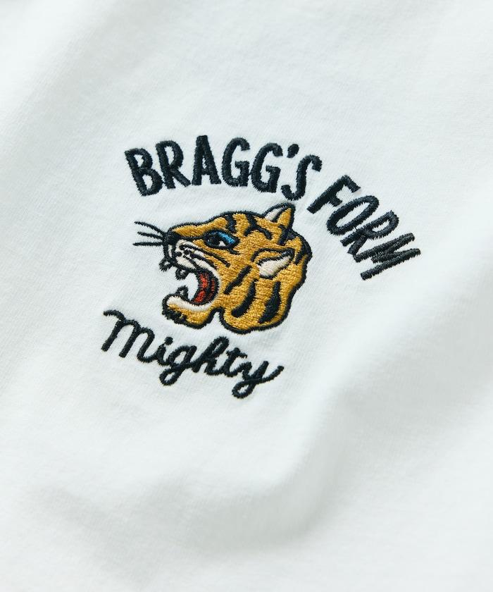 大尺寸設計背部刺繡圓領T恤 / TIGER