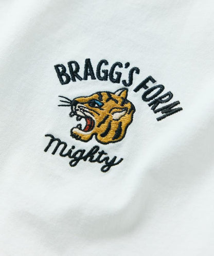 大尺寸設計背部刺繡圓領T恤 / TIGER