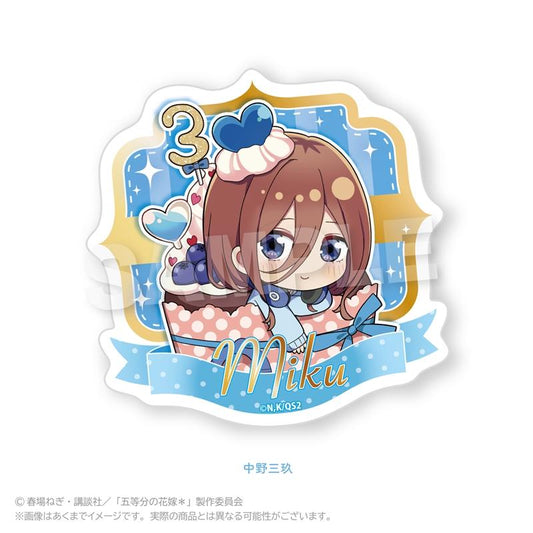《五等分的新娘》＊_掛圖貼紙 卡哇伊版 中野三玖