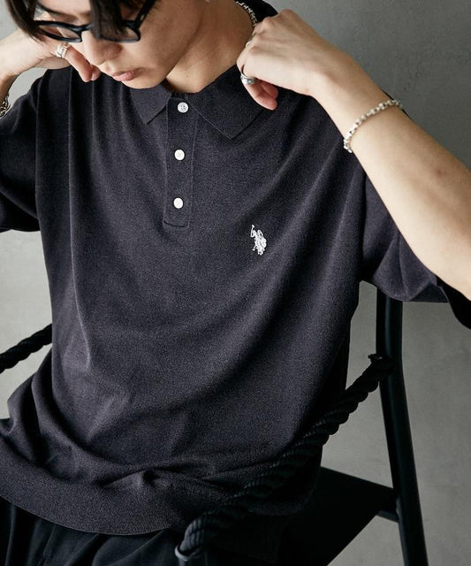 聯名 一點刺繡針織polo衫【限定推出】