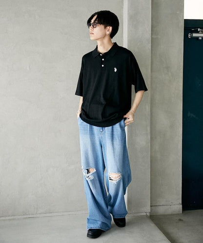 聯名 一點刺繡針織polo衫【限定推出】