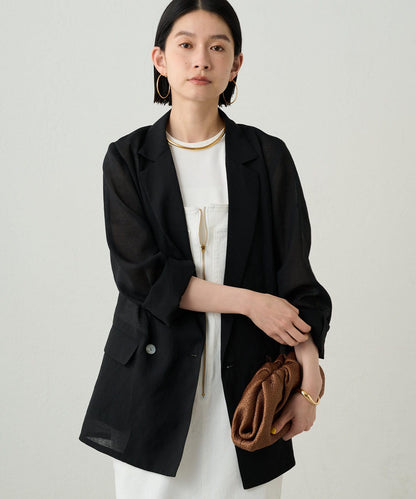 亞麻風夾克