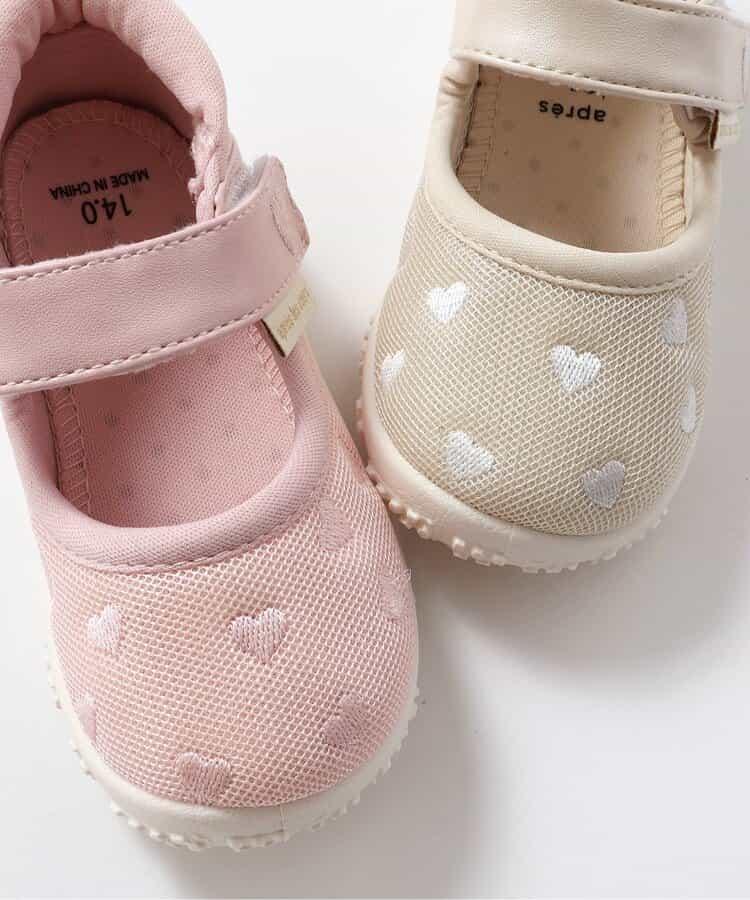 心形刺繡透氣涼鞋