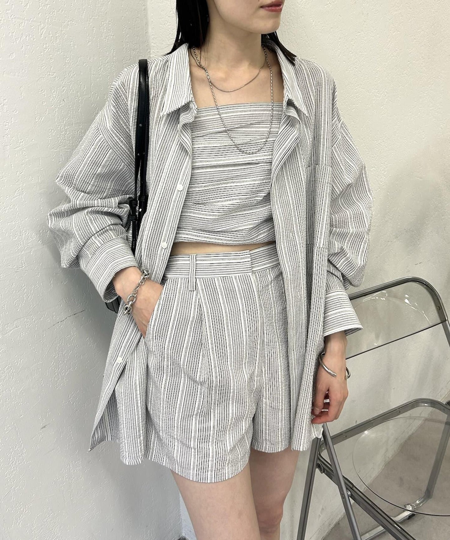 條紋短褲