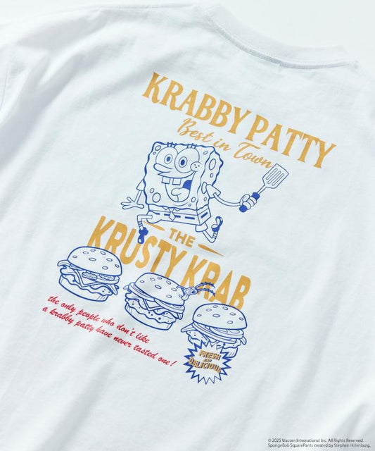 海綿寶寶 聯名 背面印花 圓領T恤