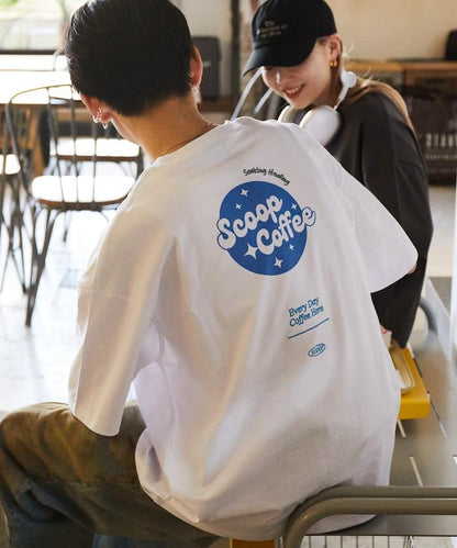 Scoop Coffee×FREAK'S STORE 聯名 大尺寸 後背印花 T恤