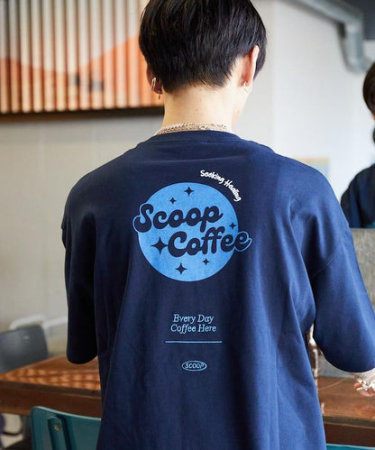 Scoop Coffee×FREAK'S STORE 聯名 大尺寸 後背印花 T恤