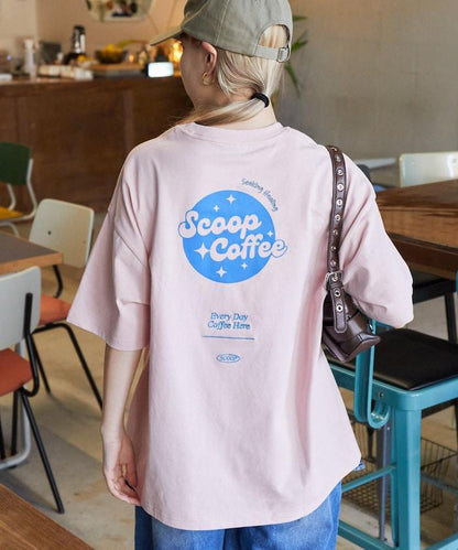 Scoop Coffee×FREAK'S STORE 聯名 大尺寸 後背印花 T恤
