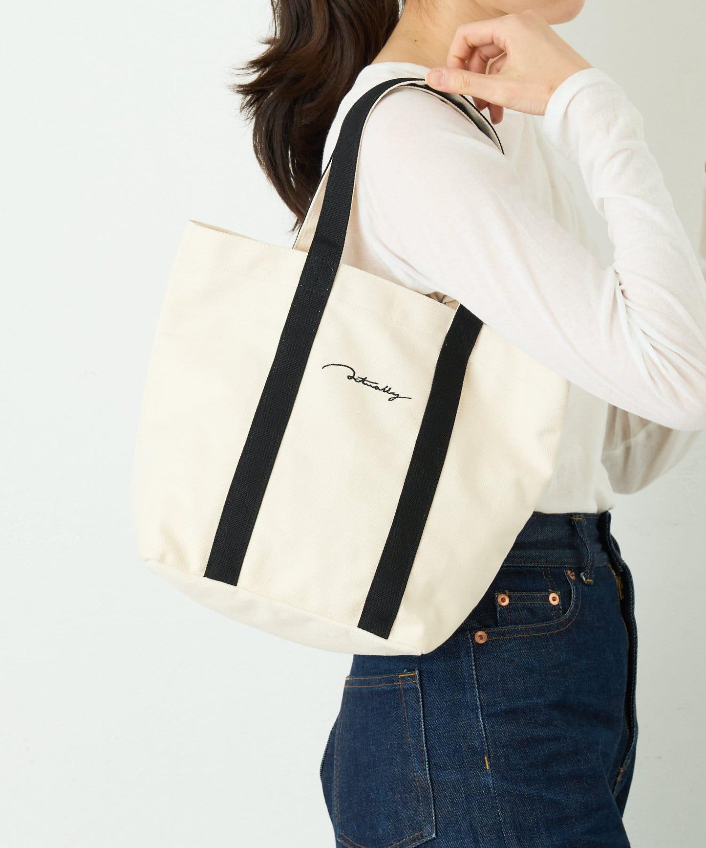 實際上 帆布手提包