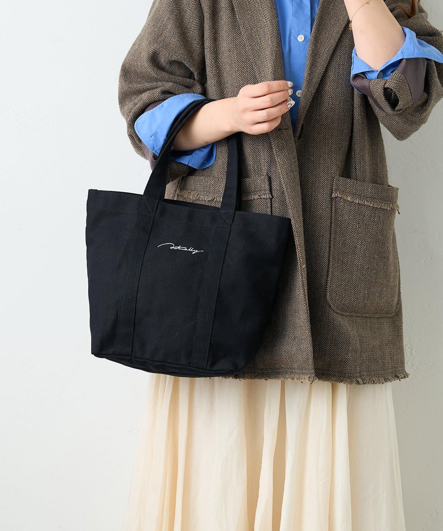 實際上 帆布手提包