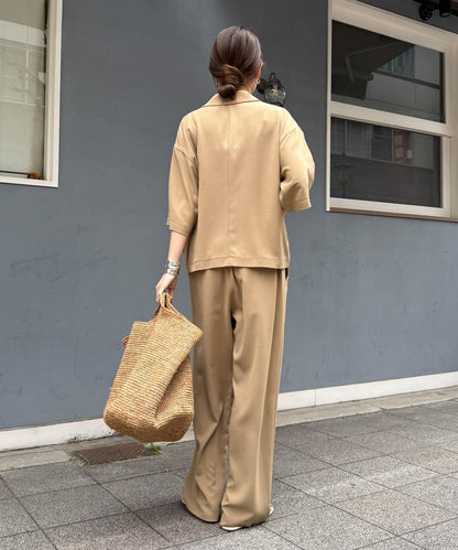 接觸冷感5分袖夾克