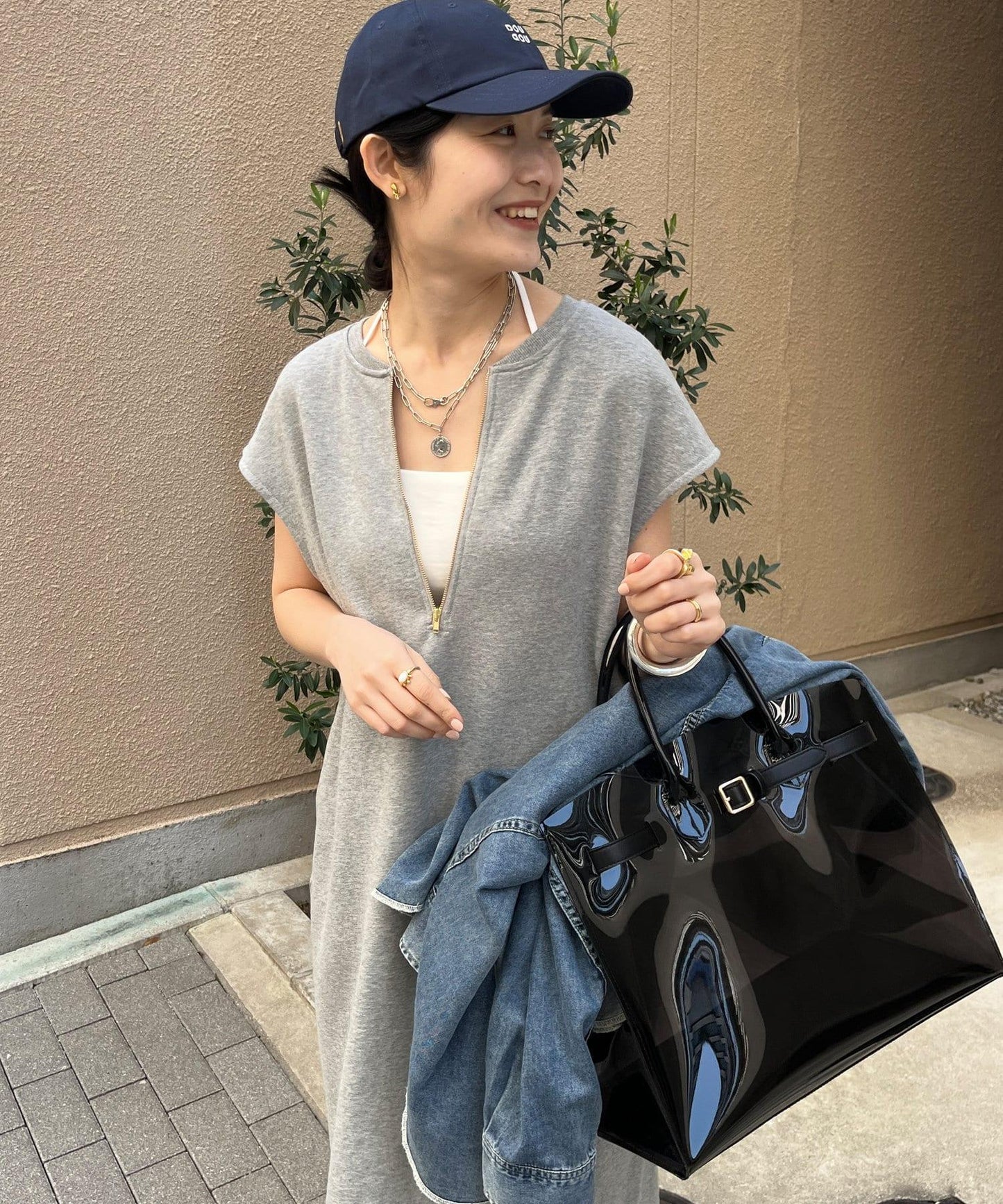 【櫻花×岡地企劃】前後2WAY拉鍊連衣裙