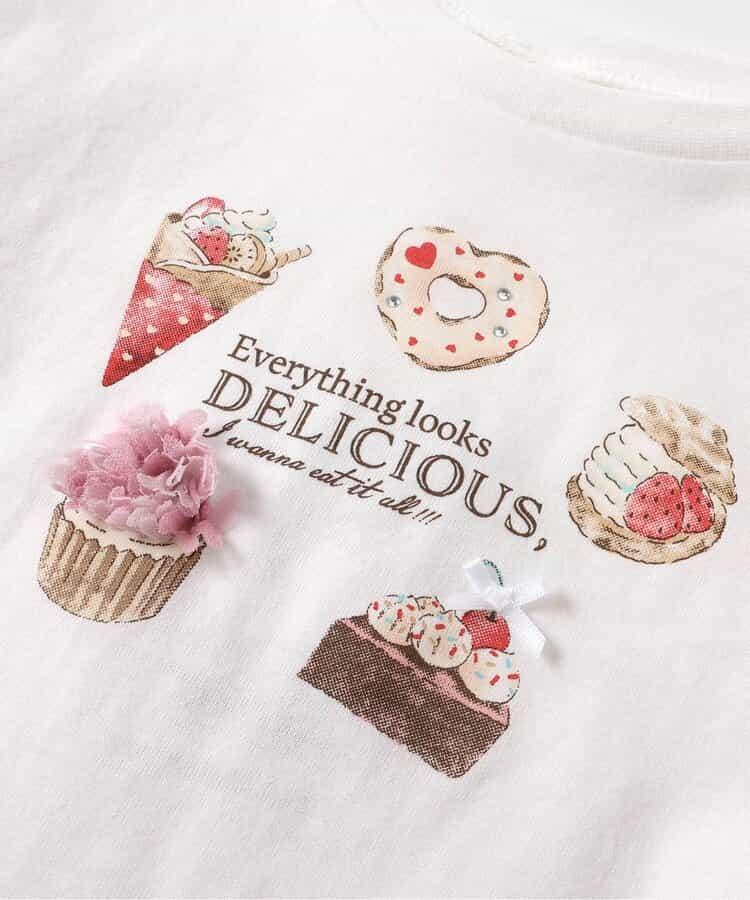 甜點·蝴蝶結圖案T恤