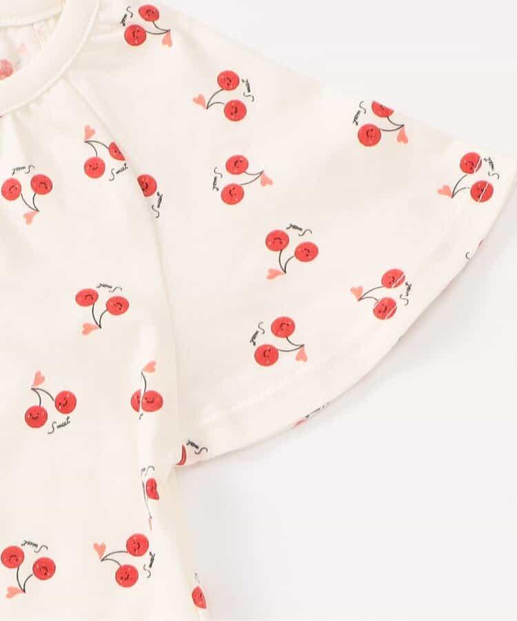 櫻桃前開襯衫睡衣