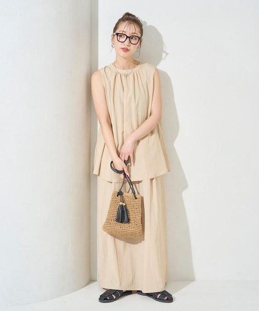 洗水處理無袖裙套裝