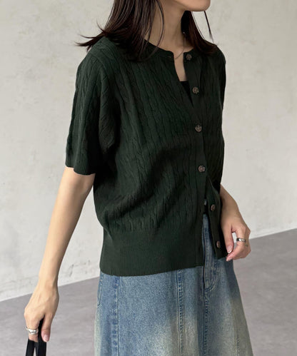 【美國馬球協會】針織半袖開衫