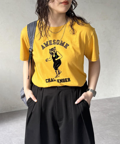 透明絨面短袖T-shirt
