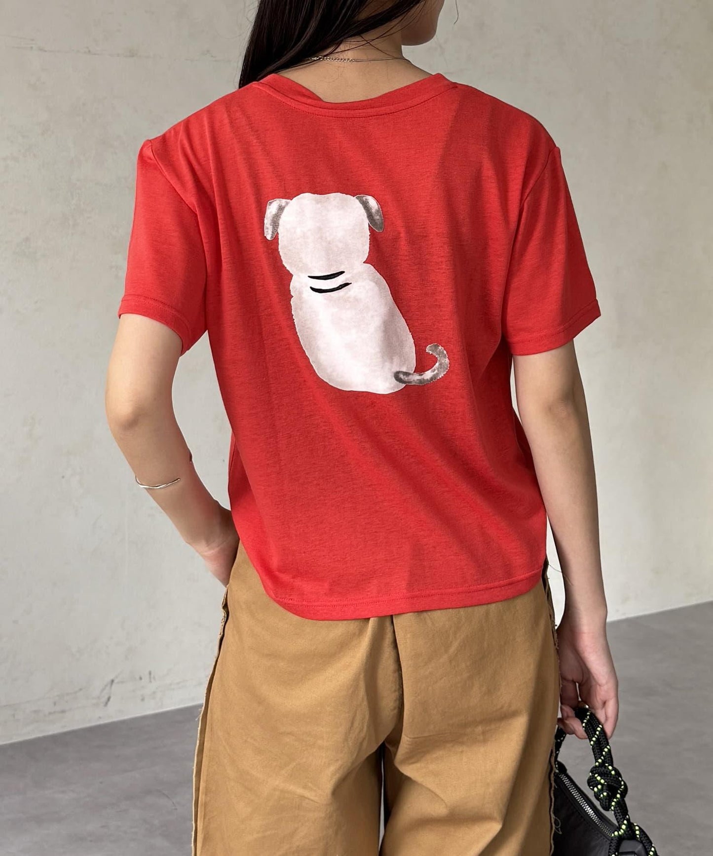 透明絨面短袖T-shirt