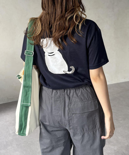 透明絨面短袖T-shirt