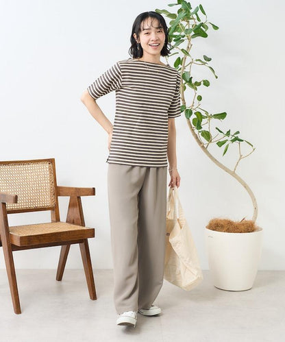 一點刺繡 短袖緊身巴士克襯衫