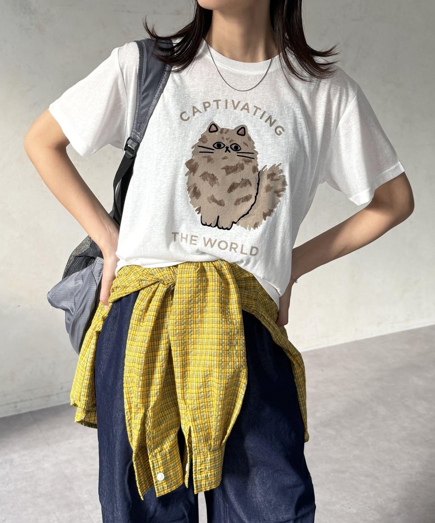 透明絨面短袖T-shirt