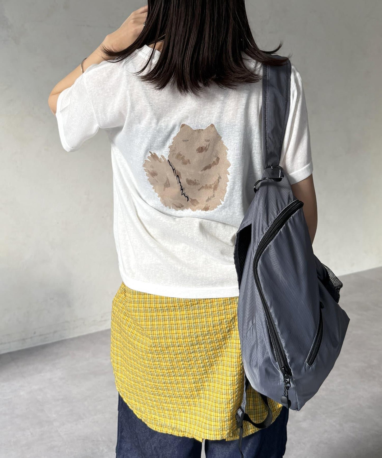 透明絨面短袖T-shirt