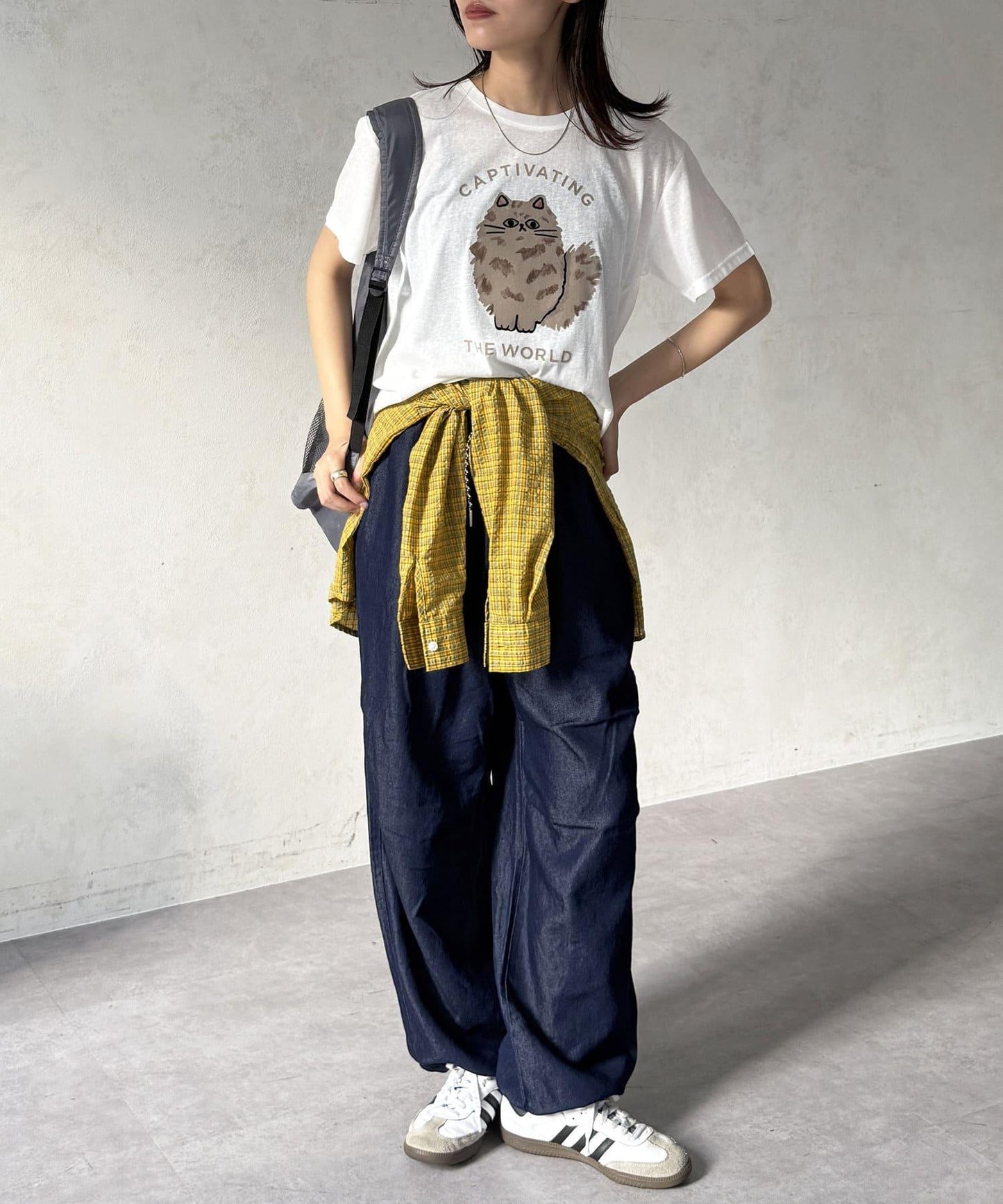 透明絨面短袖T-shirt