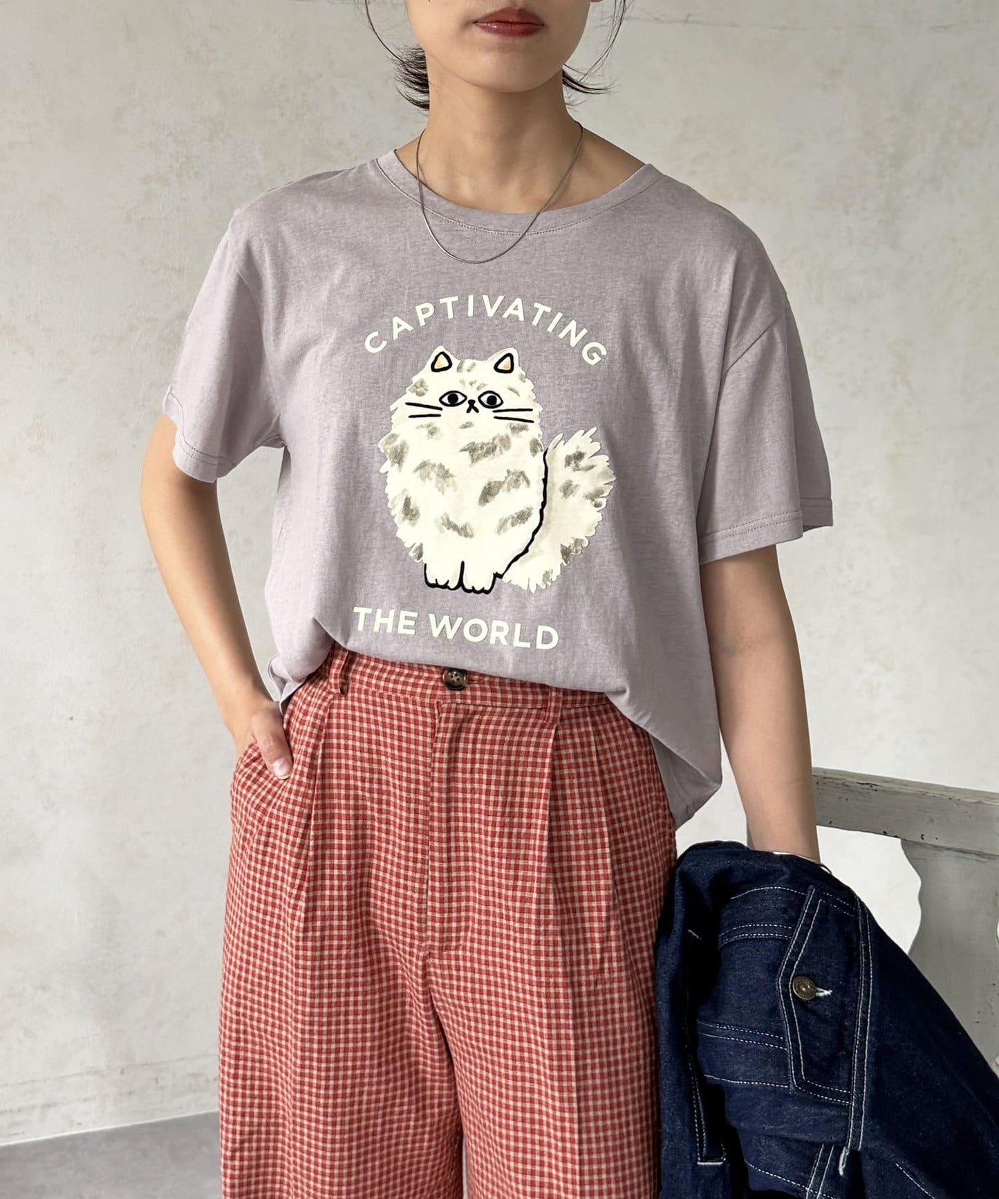 透明絨面短袖T-shirt