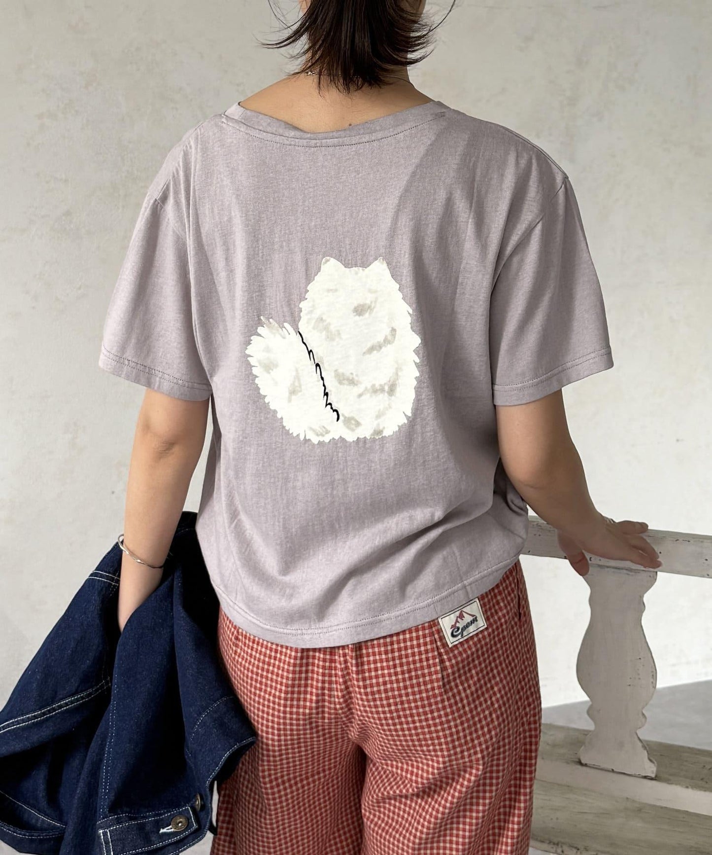 透明絨面短袖T-shirt