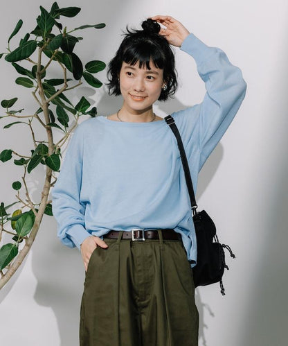 亞麻混紡針織套頭衫