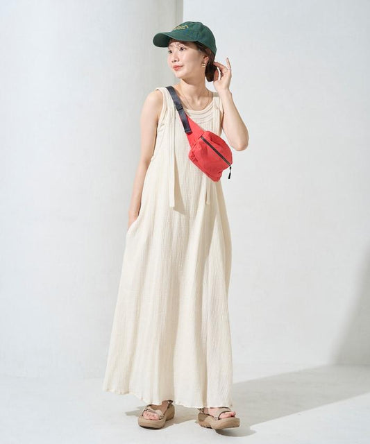 印度 雙層紗布 鈕釦 女士連衣裙