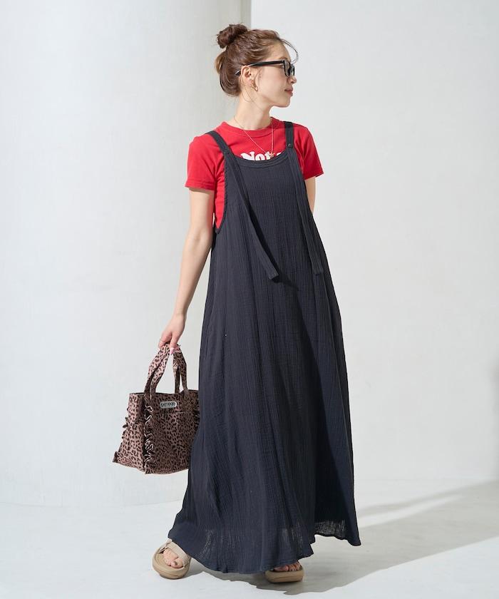 印度 雙層紗布 鈕釦 女士連衣裙