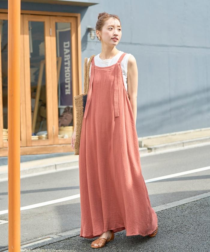 印度 雙層紗布 鈕釦 女士連衣裙