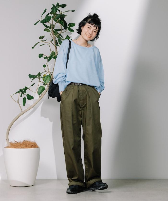 亞麻混紡針織套頭衫
