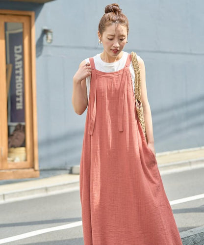 印度 雙層紗布 鈕釦 女士連衣裙