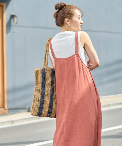 印度 雙層紗布 鈕釦 女士連衣裙