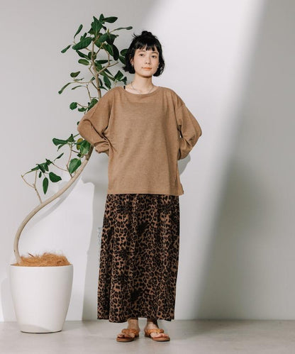 亞麻混紡針織套頭衫