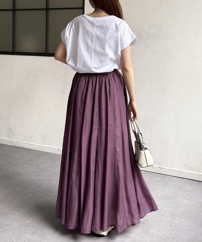 功能素材袖口織帶法式T-shirt