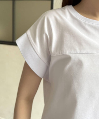 功能素材袖口織帶法式T-shirt