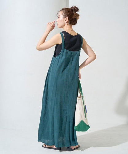 印度 雙層紗布 鈕釦 女士連衣裙