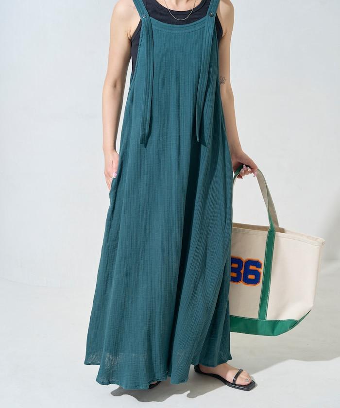 印度 雙層紗布 鈕釦 女士連衣裙