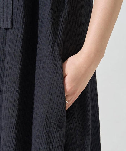 印度 雙層紗布 鈕釦 女士連衣裙