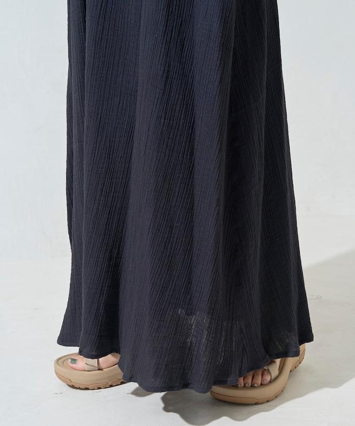 印度 雙層紗布 鈕釦 女士連衣裙