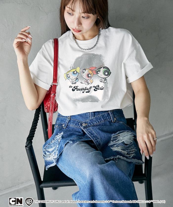 【超能力小魔女】粉色箔印花T恤